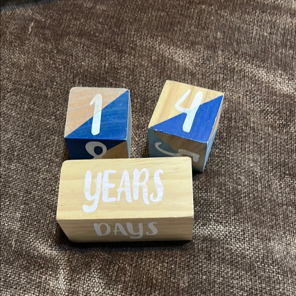 Wooden Milestone Blocks for Kids